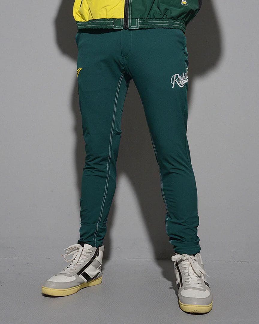 ラッセルノ ゴルフ フラッグロゴ ストレッチ スキニー パンツ グリーン M 4