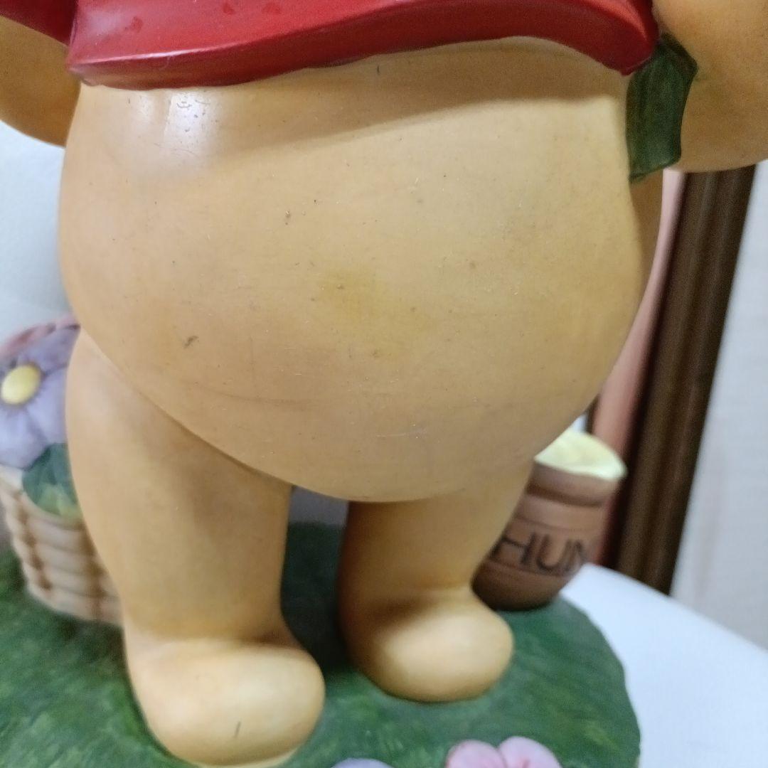 加藤工芸　くまのプーさん　スタチュー　陶器　置き物　ガーデニング　ビッグサイズ