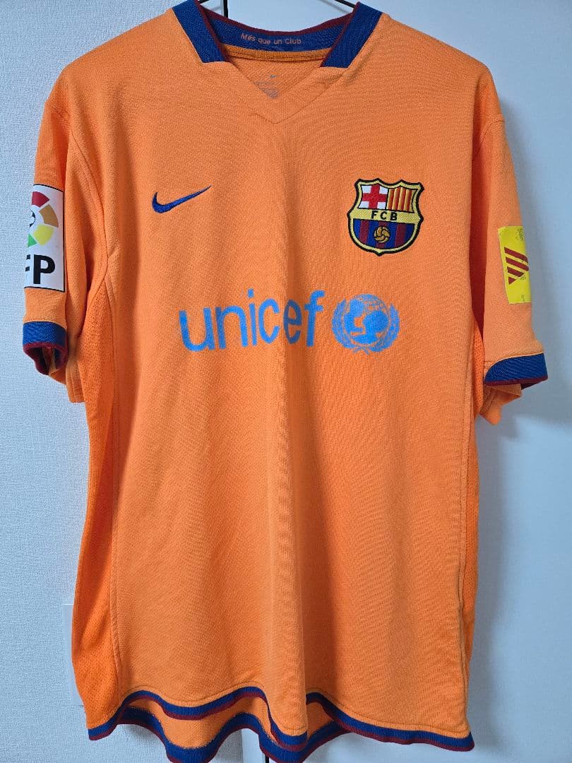 ロナウジーニョ 10番 FCバロセロナ オレンジユニホーム Mサイズ