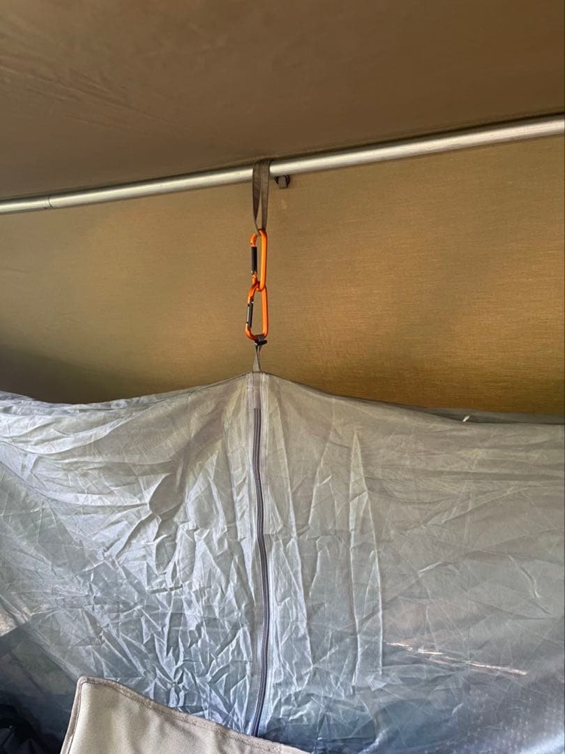 取説付《usパップテント仕様》二股フレーム＋棟ポール　らくらく設営快適空間⭐︎