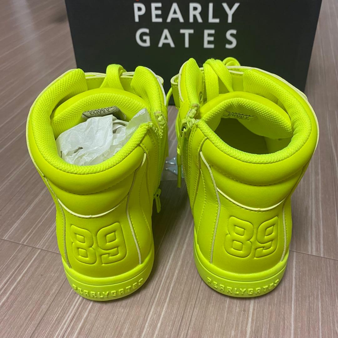 PEARLY GATES ネオンイエロー ゴルフシューズ
