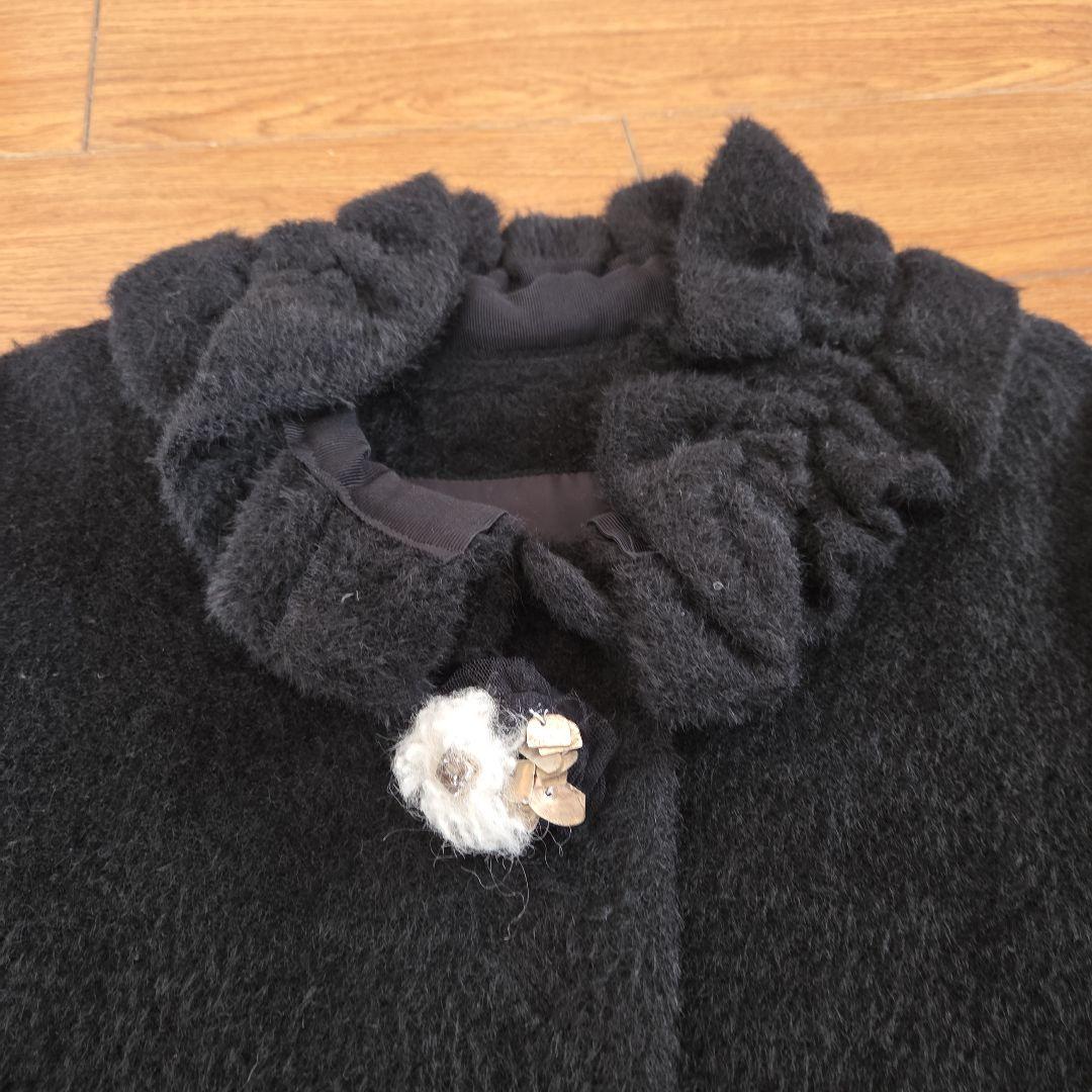 4298】✨️美品✨️アルパカ黒ケープSIZUKA KOMURO