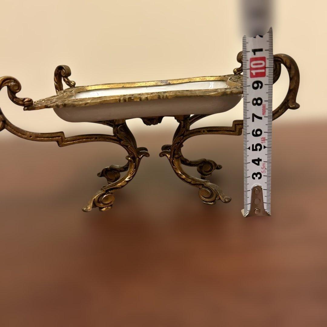 アンティーク 手描き 皿 トレイ フランス リモージュ マイセン