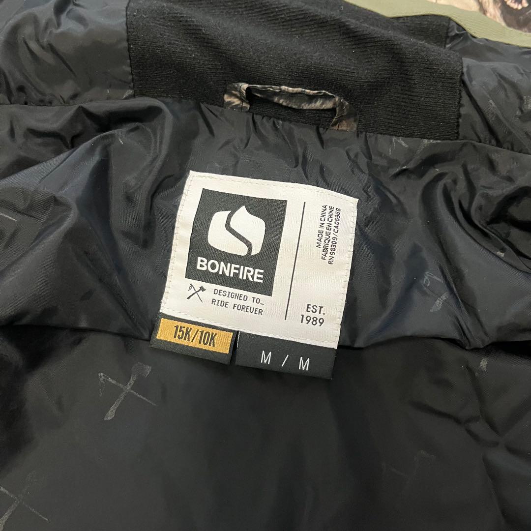 ②BONFIRE ボンファイア スノーボード 上下セット ジャケット、パンツ M