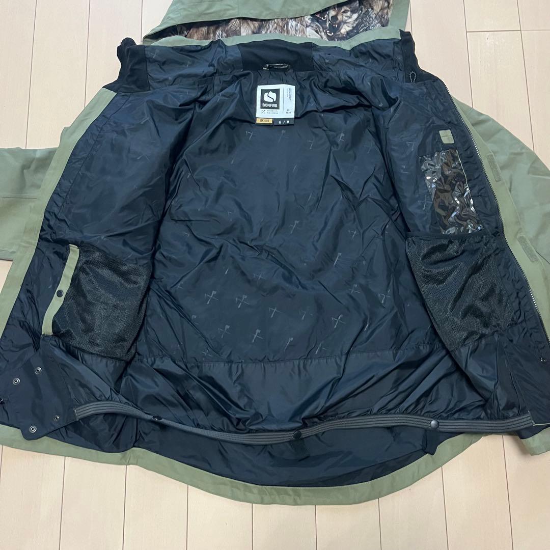 ②BONFIRE ボンファイア スノーボード 上下セット ジャケット、パンツ M