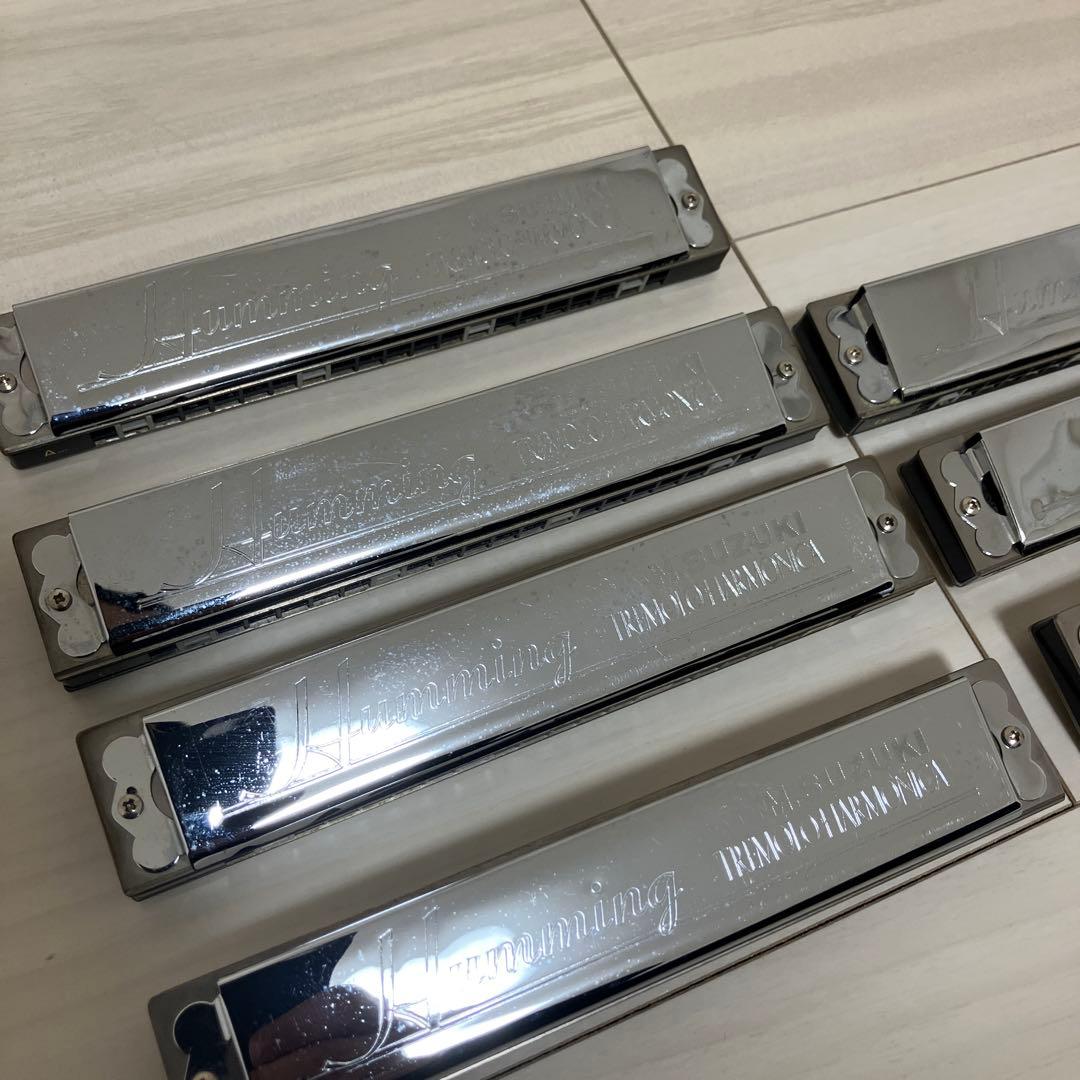 M. SUZUKI Humming トレモロハーモニカ　７本　TOMBOケース