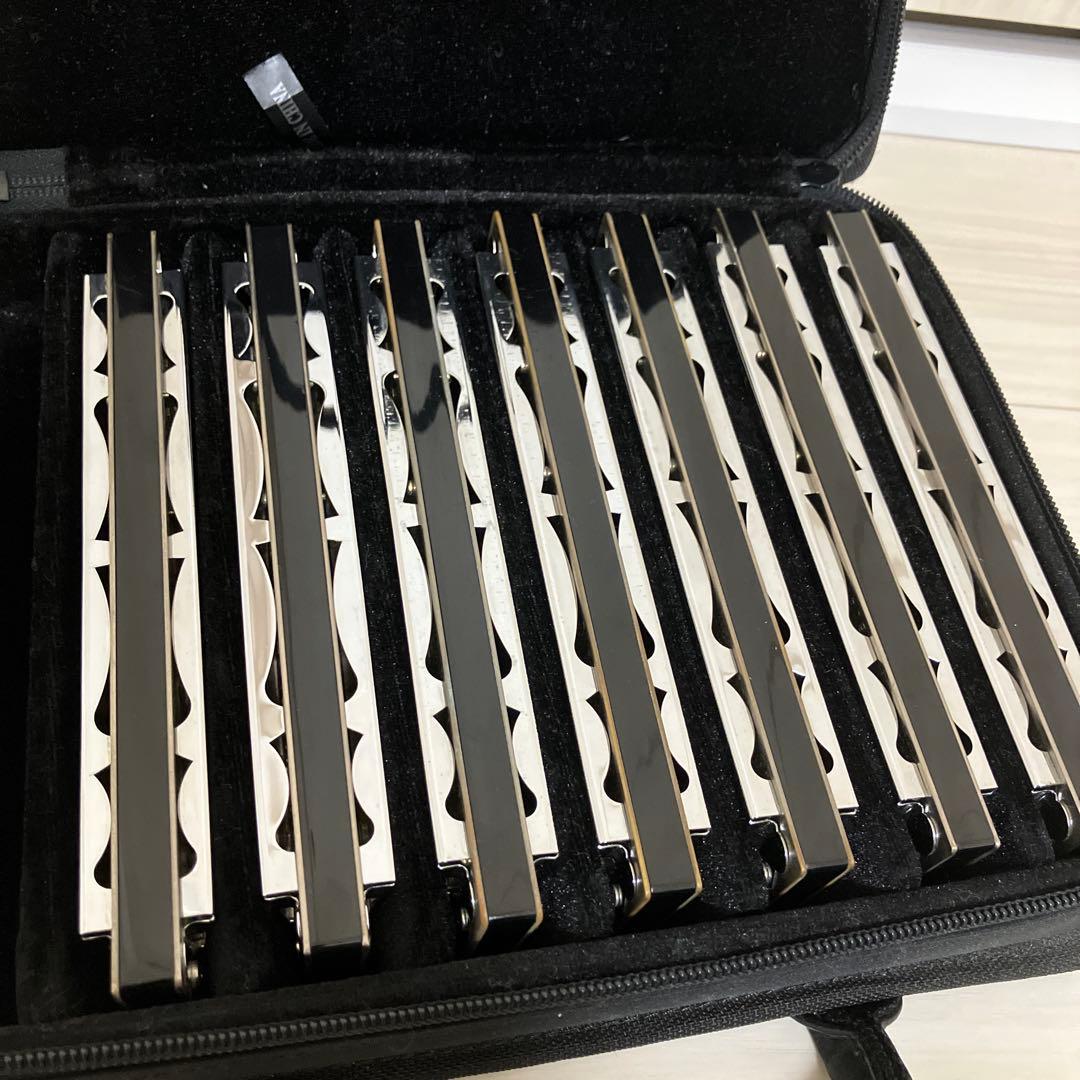 M. SUZUKI Humming トレモロハーモニカ　７本　TOMBOケース