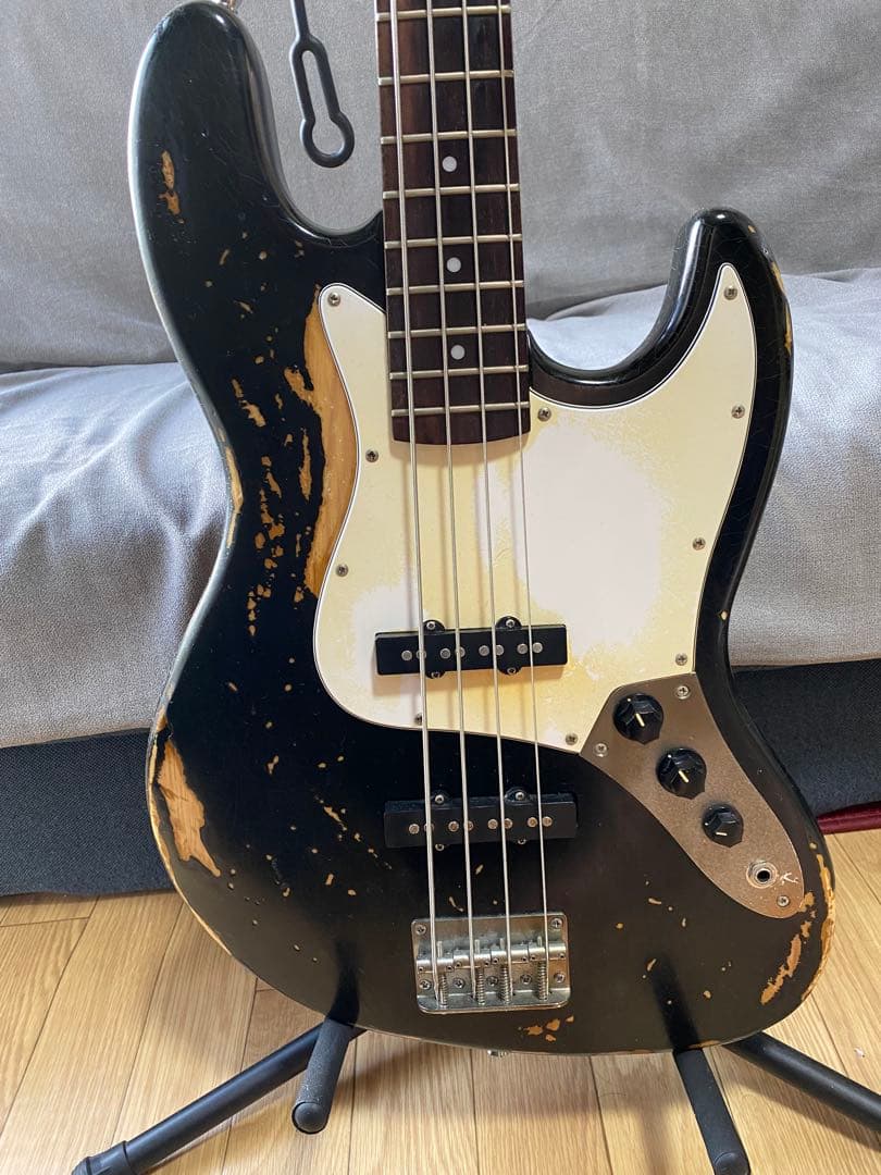 ノーブランドJazz Bass ブラック ヴィンテージ風