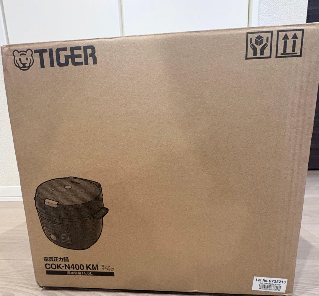 【未使用/未開封】タイガー 電気圧力鍋COK-N400KMマットブラック