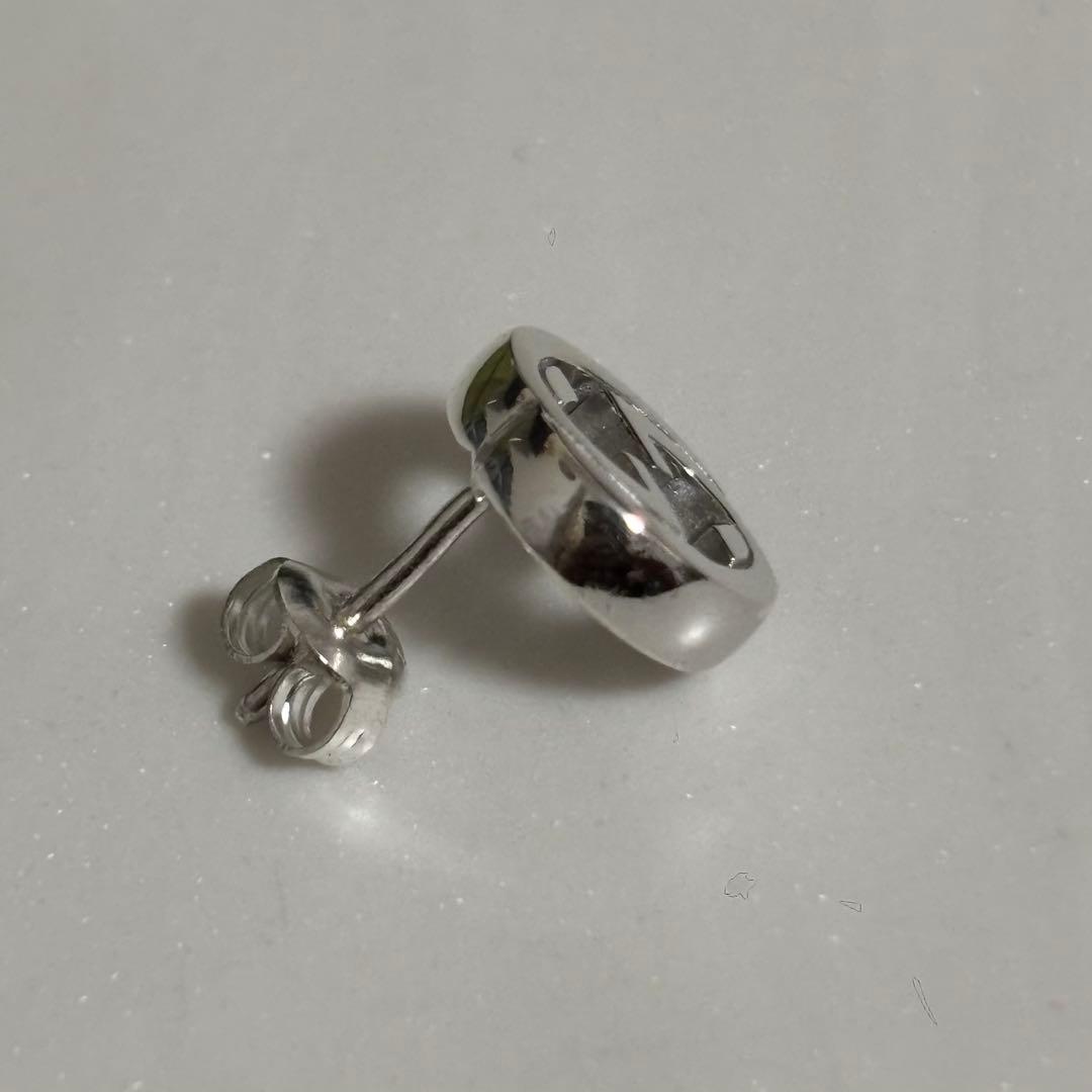 GUCCI 新品同様品　インターロッキングピアス　片耳用　925silver