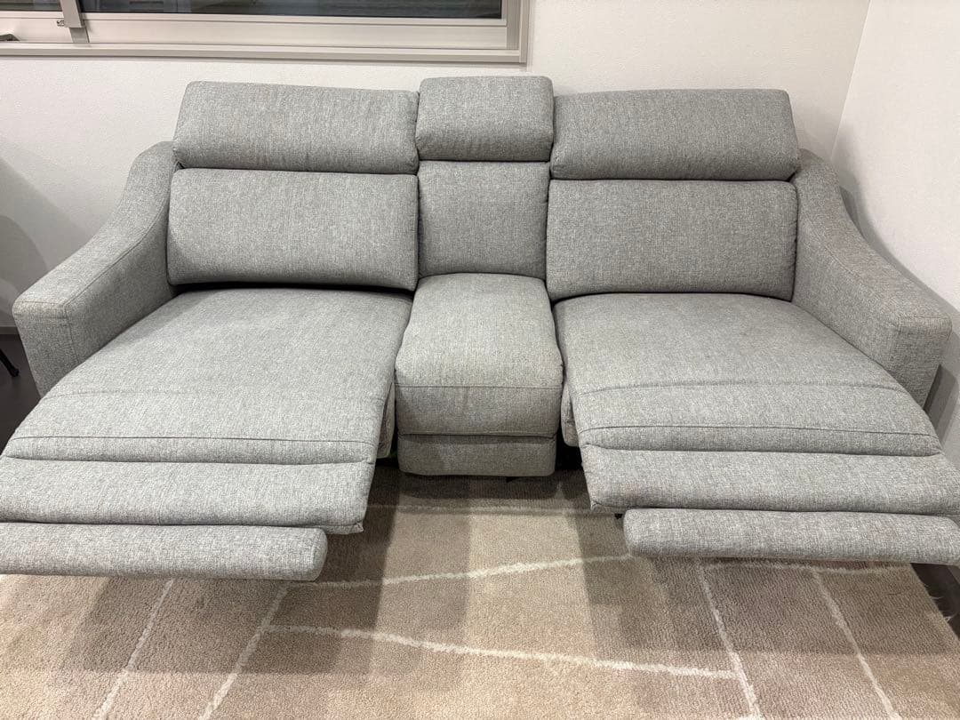 超美品】unico MOOTO電動リクライニングソファ 3シート【廃盤品