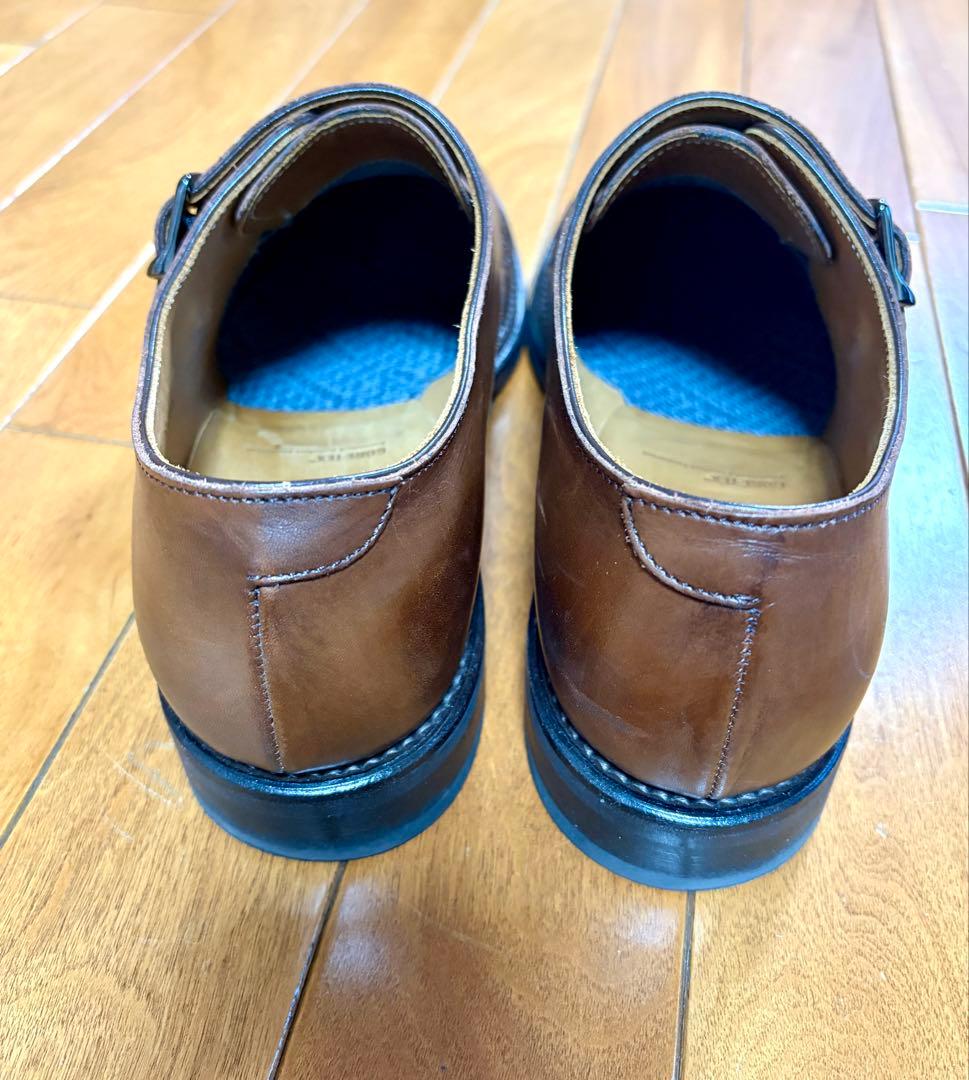 美品　REGALリーガル 本革 茶色 ダブルモンクストラップ 25.5cm