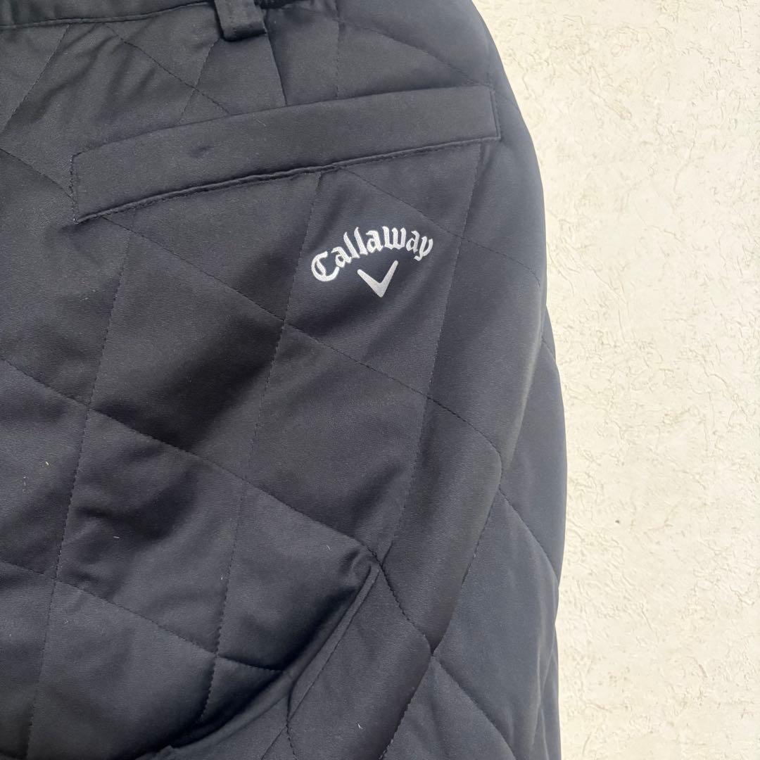 【極美品】キャロウェイcallaway パンツ 黒ブラック キルティング