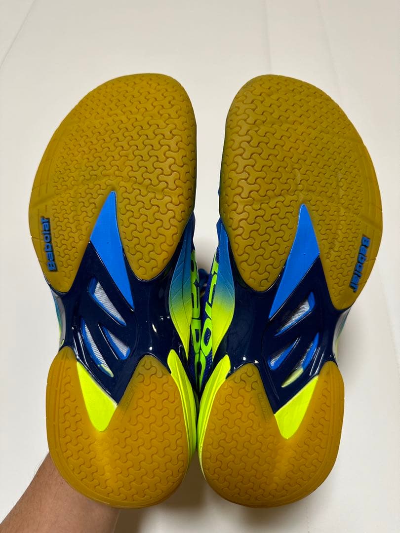 Babolat バボラ バドミントンシューズ シャドウツアー 26cm 青/黄