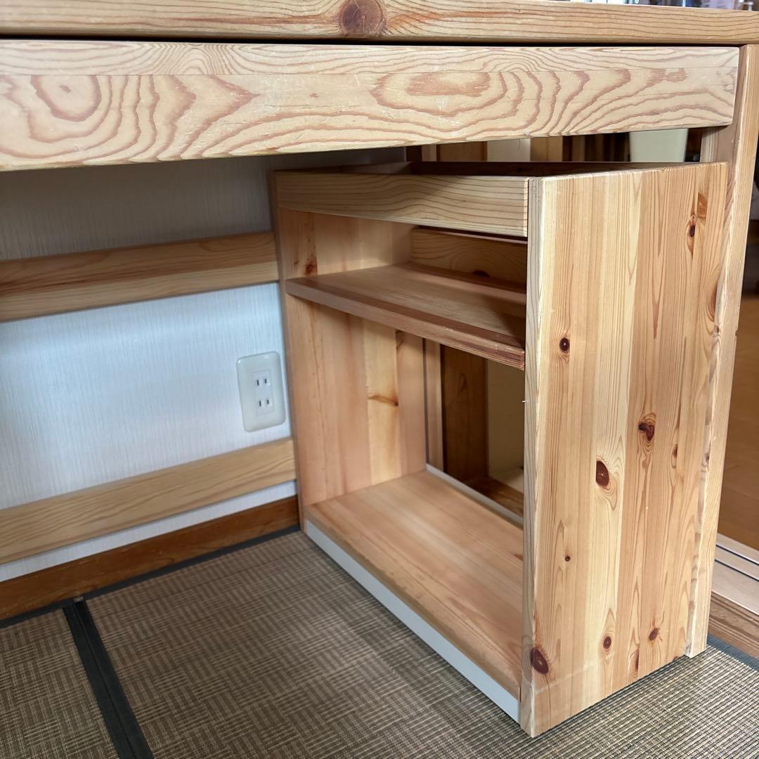 無印良品 パイン材デスク デスクワゴンセット1