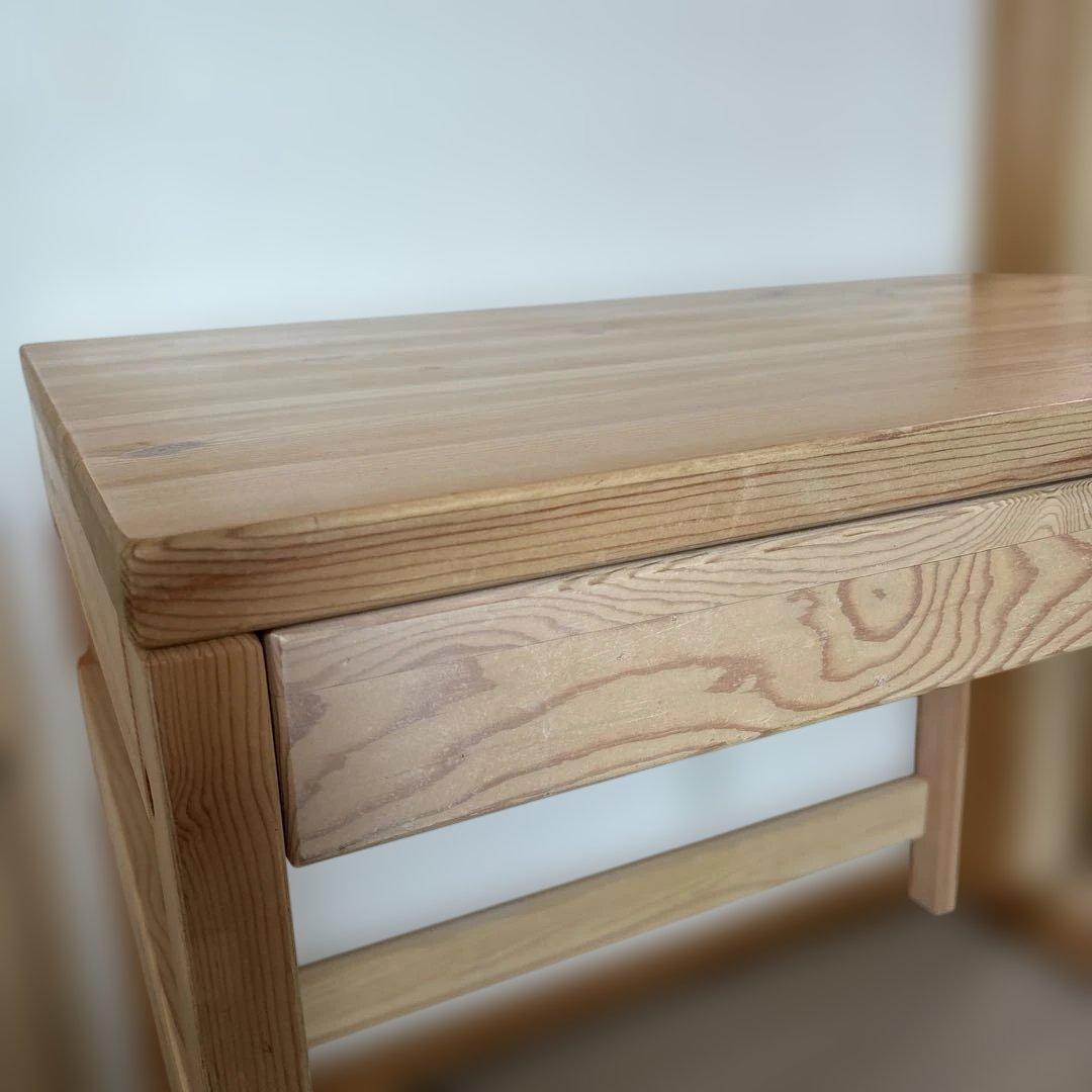 無印良品 パイン材デスク デスクワゴンセット1