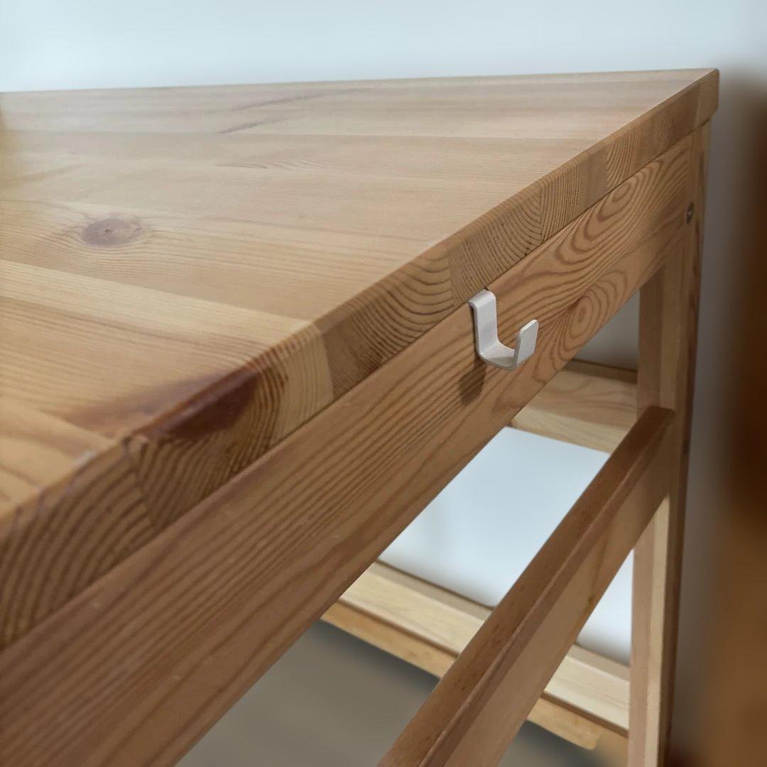 無印良品 パイン材デスク デスクワゴンセット1