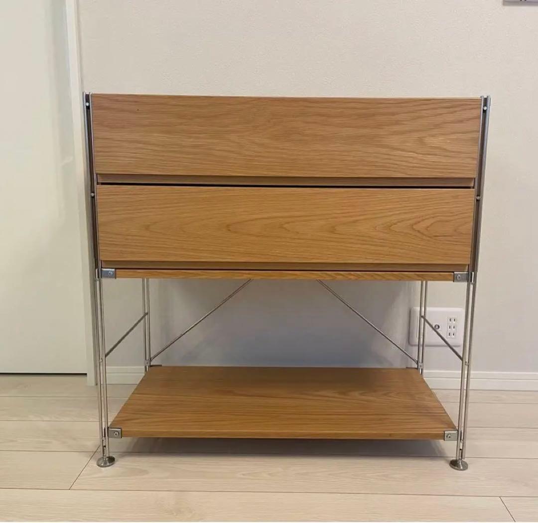 美品】無印 ユニットシェルフ 棚 引き出し ステンレス - メルカリ