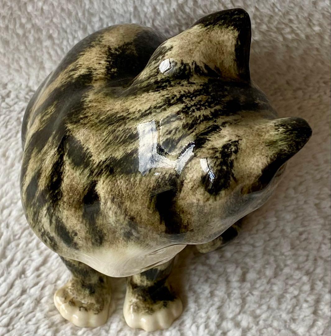 モデルNo.22 ウィンスタンレイキャット　初期作品　見返り猫　貫入無し❣️