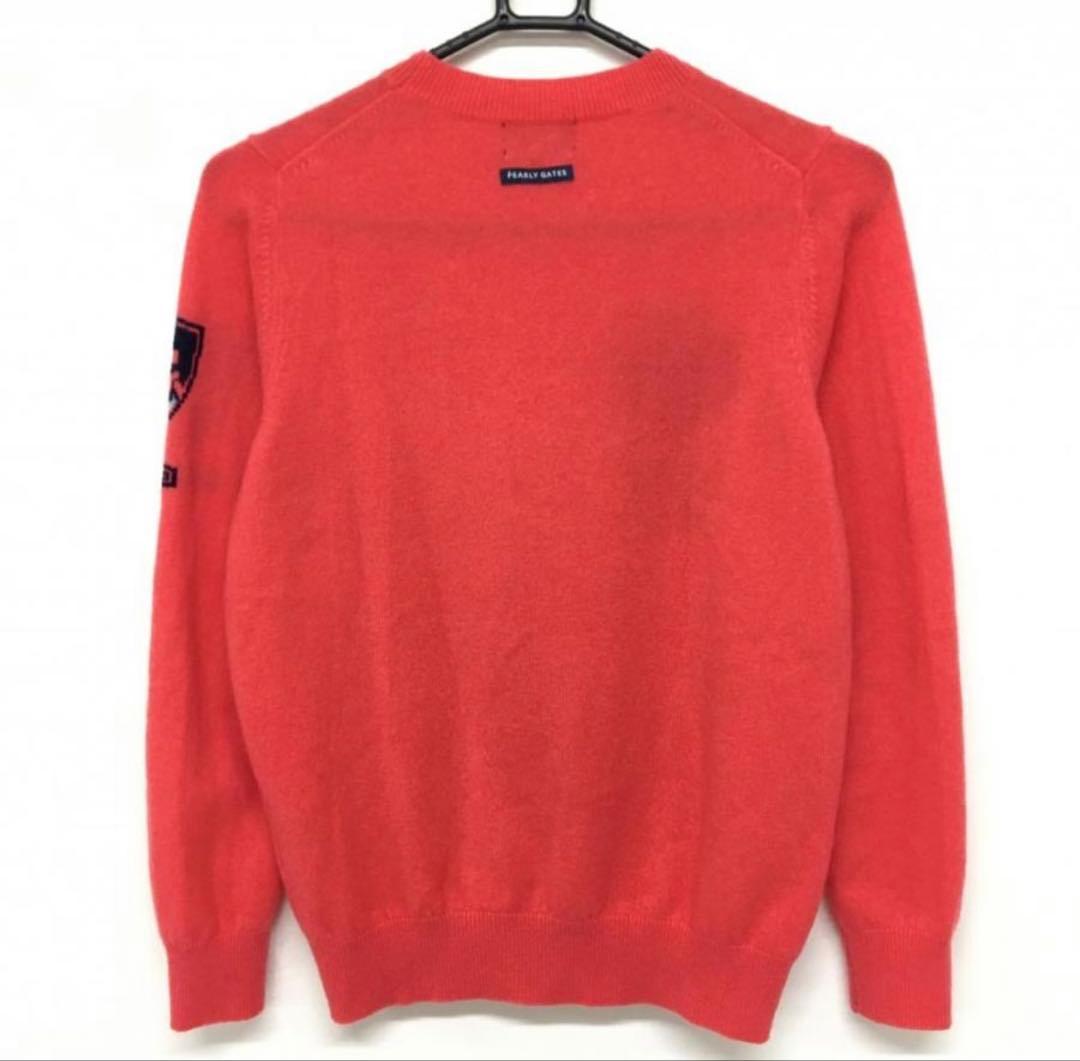 極美品】パーリーゲイツ カシミヤセーター サーモンピンク