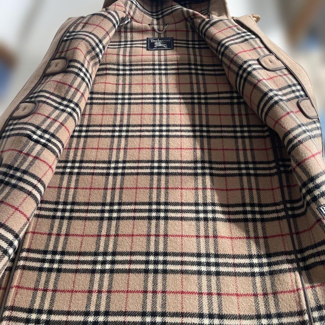 英国製Burberrys バーバリー ノバチェック柄 ダッフルコートサイズL相当