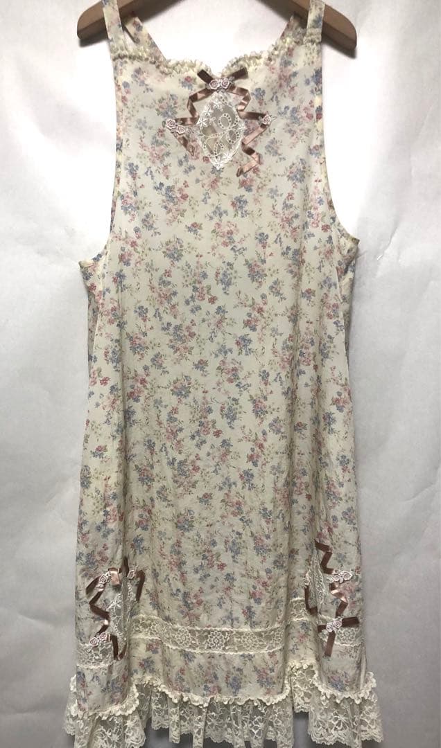 新品未使用】Akiakane アキアカネさえらエプロンブルー