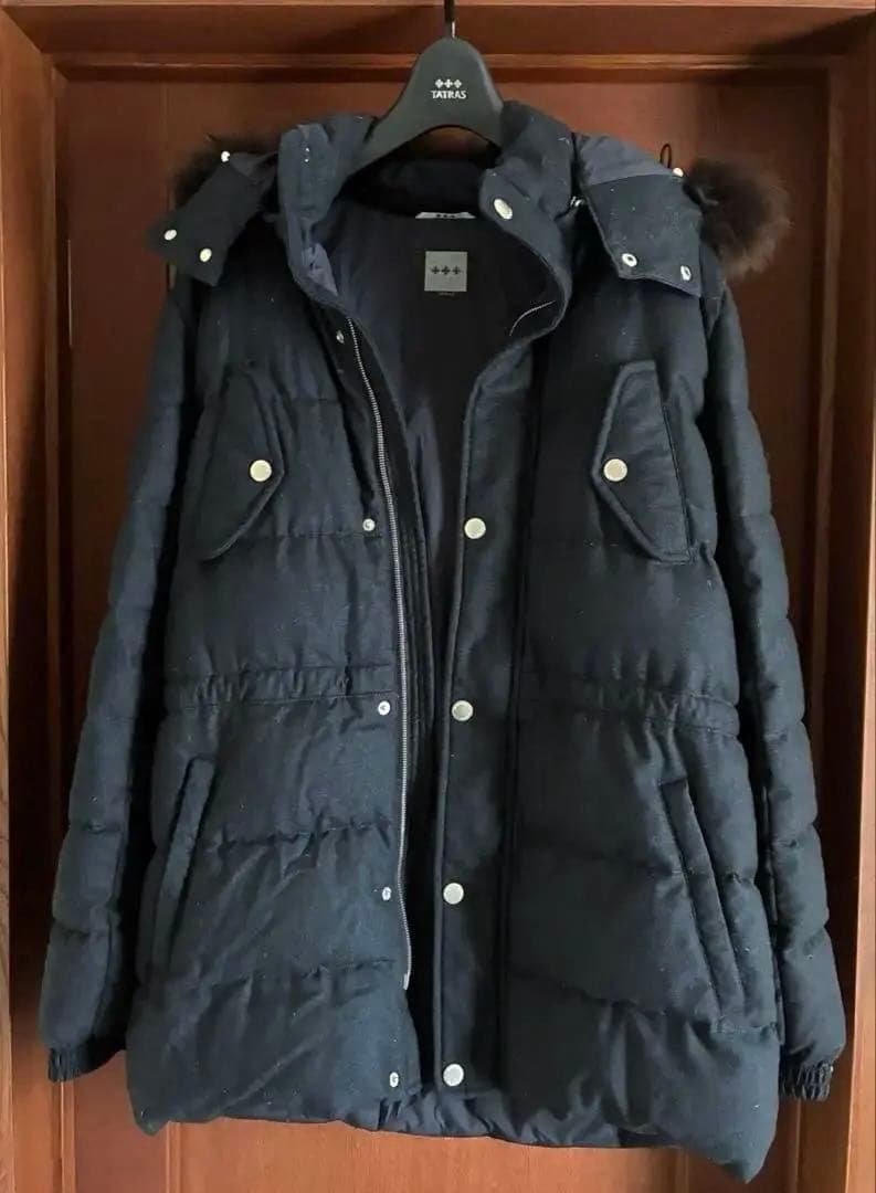 カシミア混ウールダウン ファーフード付◆TATRAS◆タトラスBIONDI 03