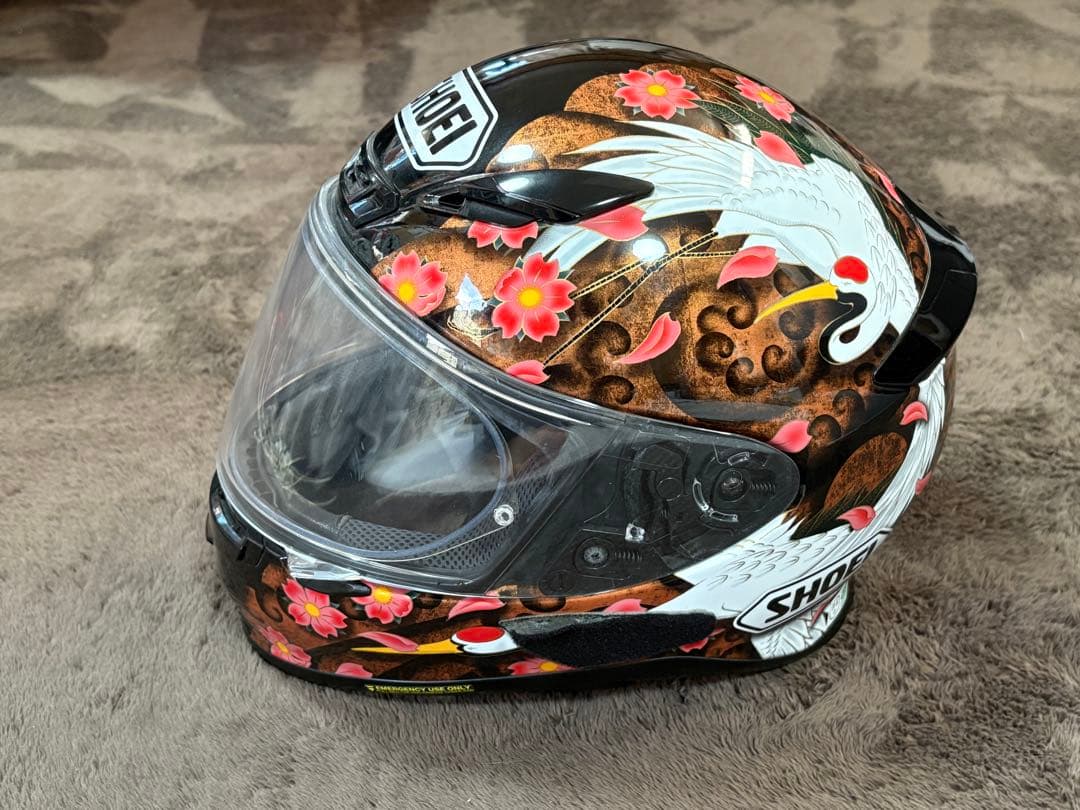 SHOEI Z-7 フルフェイス ヘルメット 白鳥/桜 Sサイズ/55 SHOEI