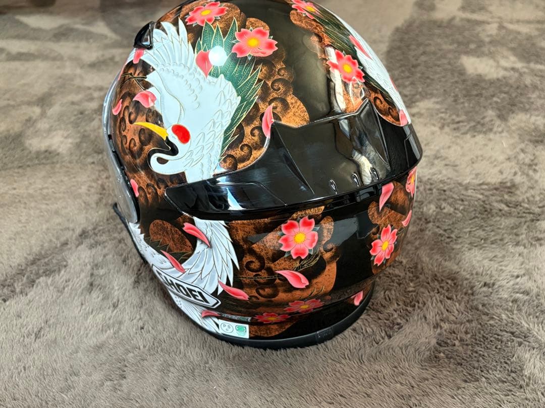 SHOEI Z-7 フルフェイス ヘルメット 白鳥/桜 Sサイズ/55 SHOEI