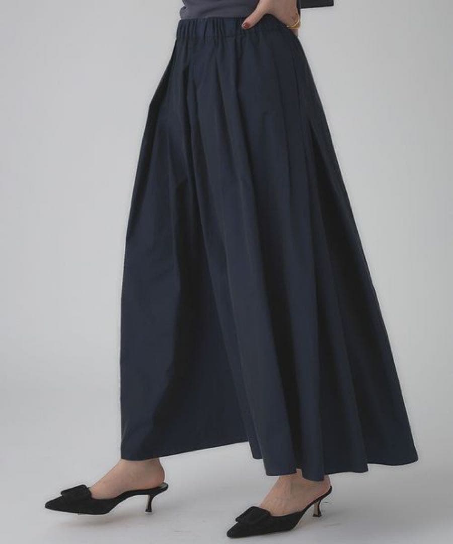 【新品】Chaos／カオス　プラマタフタスカート　ネイビー