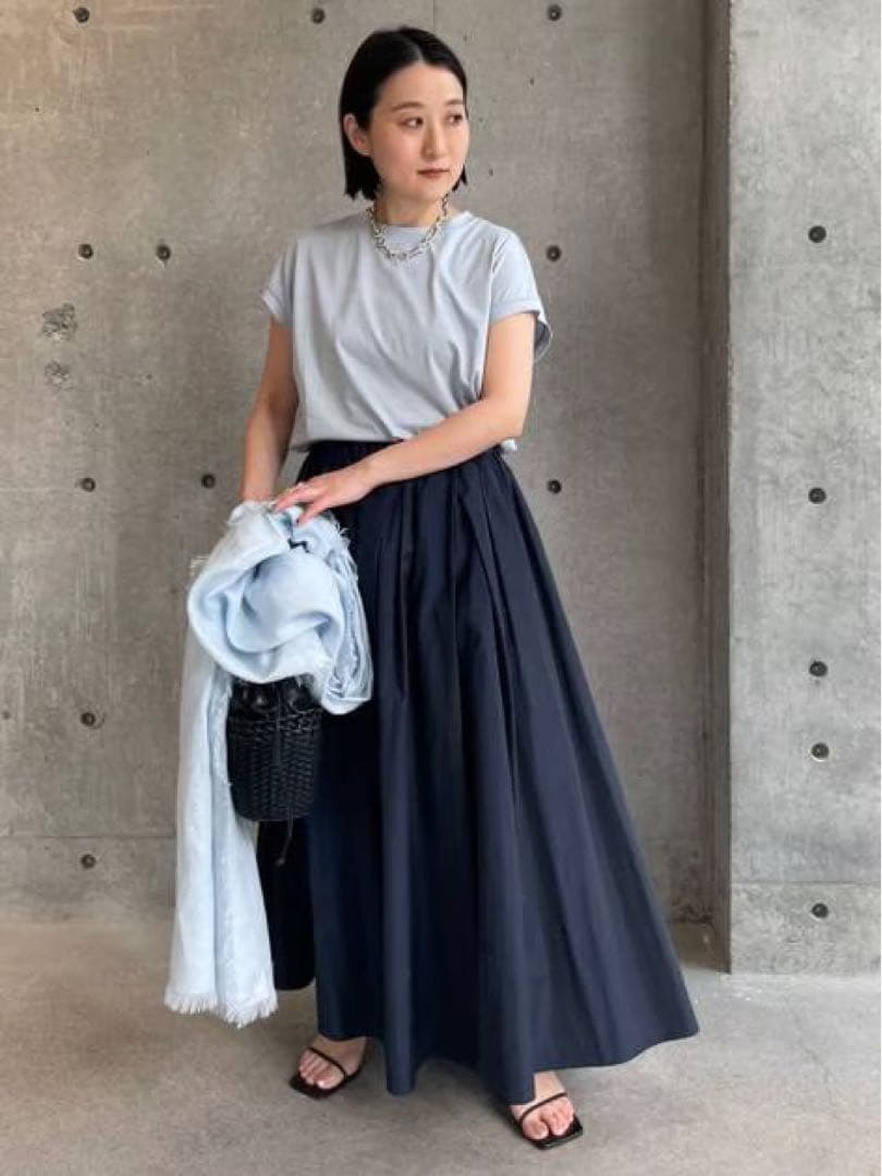 【新品】Chaos／カオス　プラマタフタスカート　ネイビー