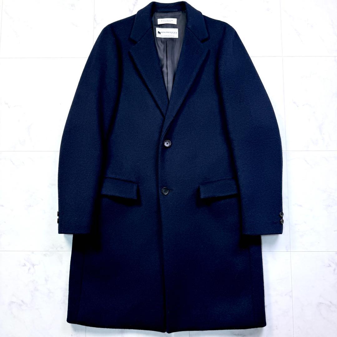 極美品 ユナイテッドアローズ メルトン チェスターコート　120’s 　メンズ