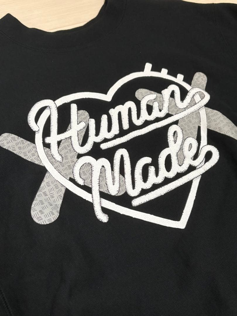 HUMAN MADE kaws スウェット　Sサイズ　ブラック　ハートロゴ