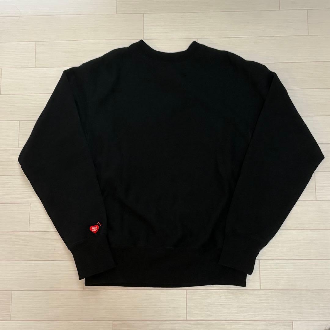 HUMAN MADE kaws スウェット　Sサイズ　ブラック　ハートロゴ