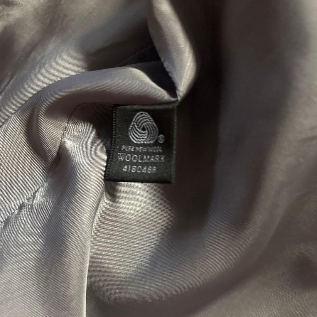 Paul Stuart アンゴラ カシミア混 ステンカラーコート グレー L