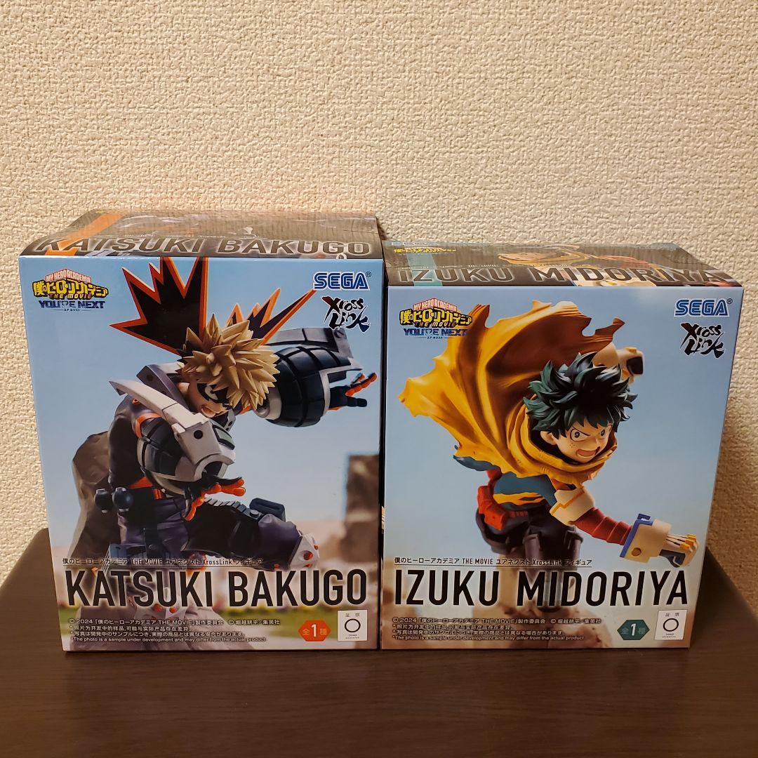 僕のヒーローアカデミア XrossLinkフィギュア 爆豪勝己 緑谷出久 2種