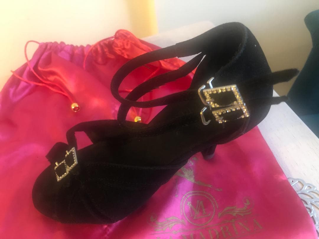 中古】LA MADRINA 黒 タンゴシューズ