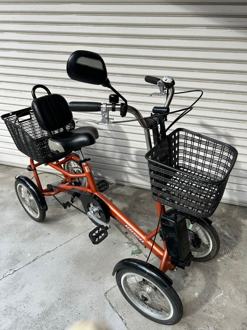 美品 けんきゃくん 電動 四輪 4輪 自転車 三輪車 シニア アシスト 協栄
