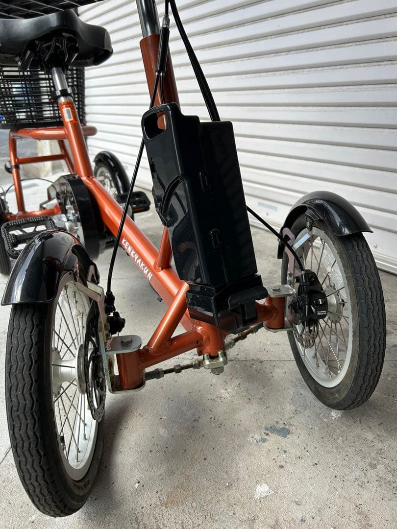 美品 けんきゃくん 電動 四輪 4輪 自転車 三輪車 シニア アシスト 協栄