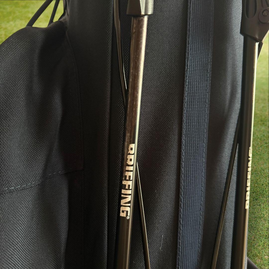 ブリーフィング　キャディバッグ　ショルダー式　スタンド式　軽量　ネイビー　紺