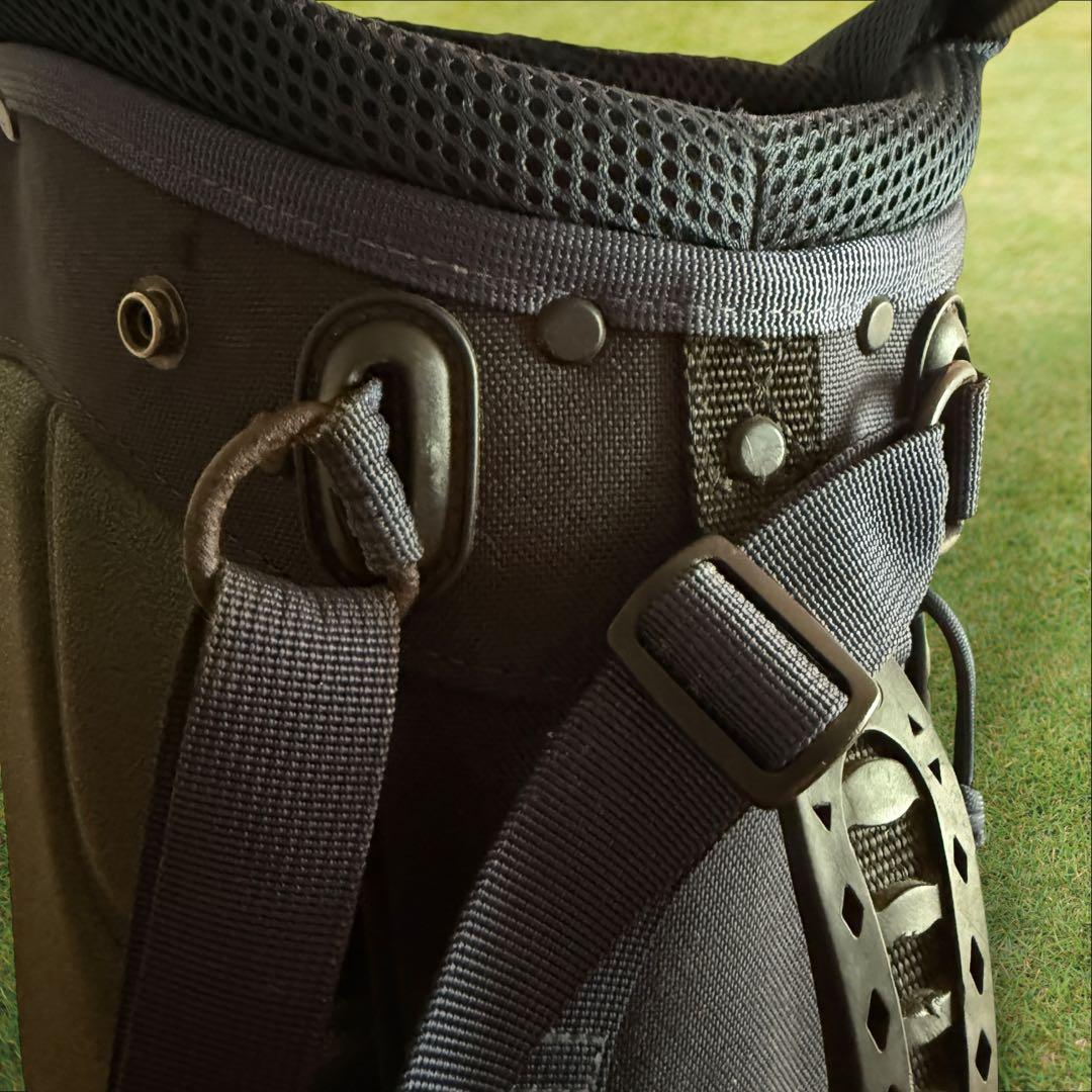 ブリーフィング　キャディバッグ　ショルダー式　スタンド式　軽量　ネイビー　紺