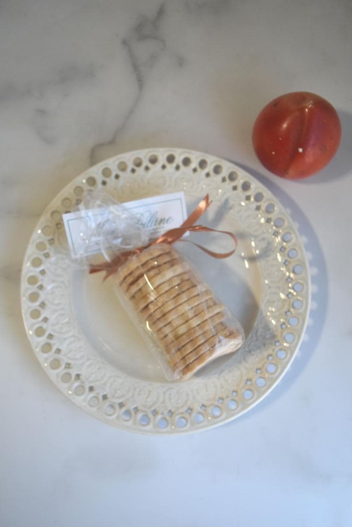 美品　19世紀クレイユモントロー（LM＆C）ハートとレース皿　アンティーク