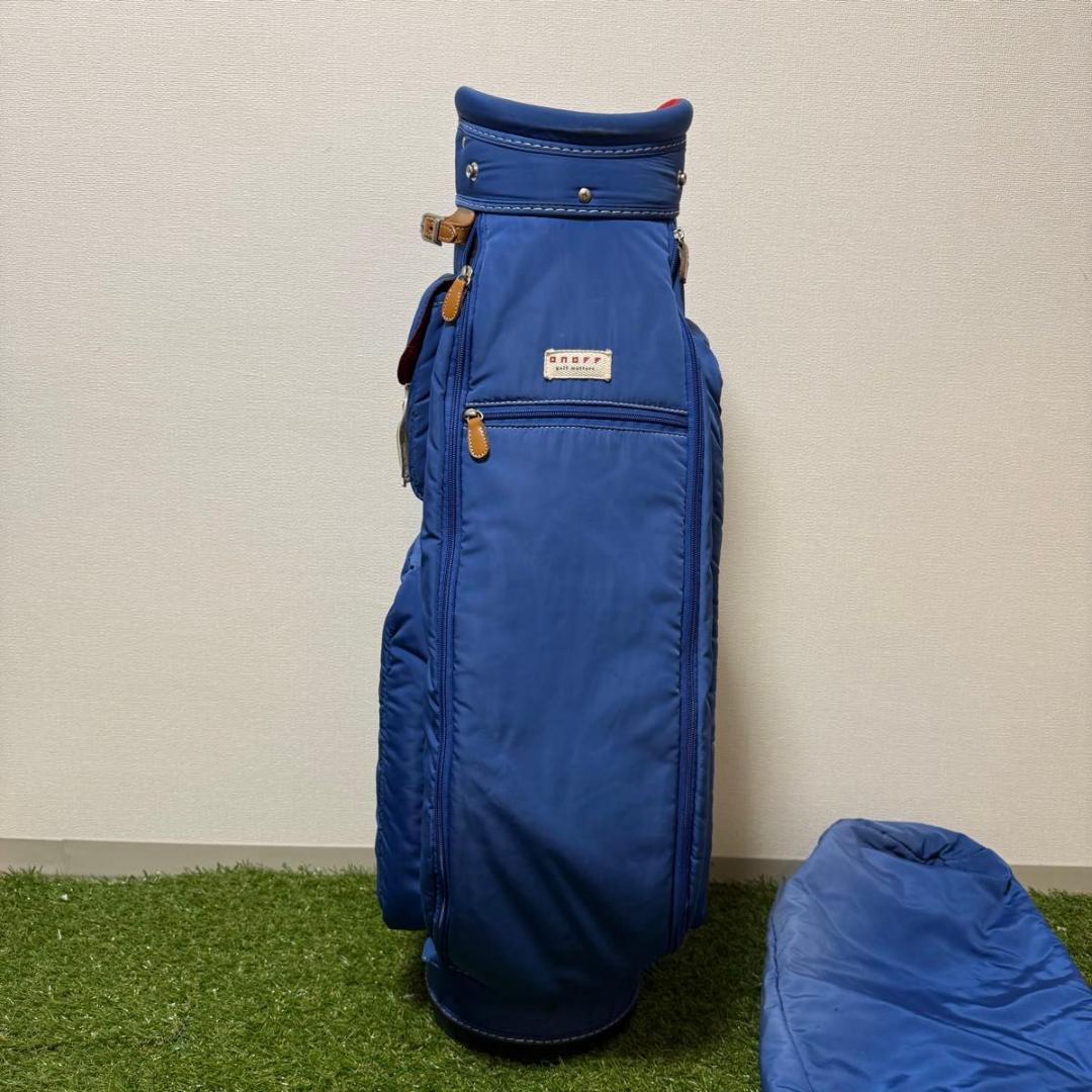 ONOFF オノフ キャディバッグ ゴルフバッグ ナイロン ブルー
