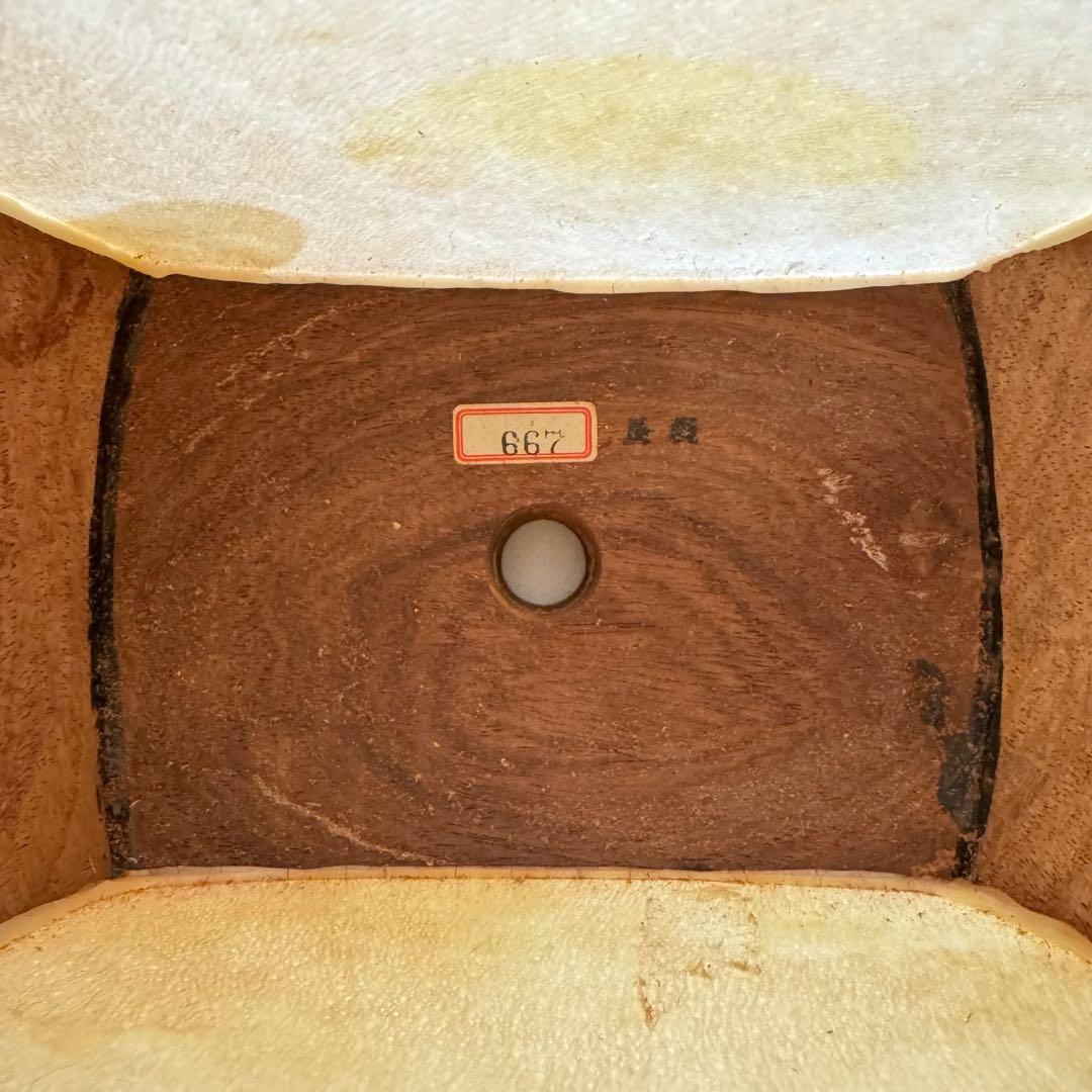 地唄三味線 紫檀 中棹 五厘大胴丸打胴 山サワリ 布袋付