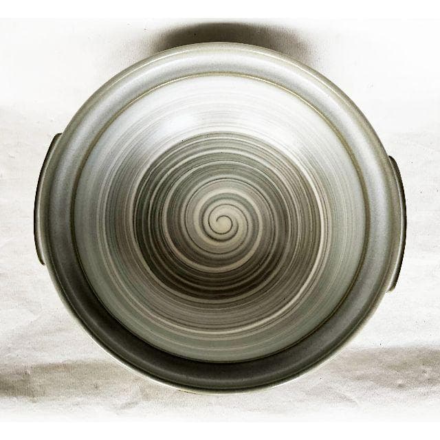 超大型 万古焼 土鍋 10号 銀峰京三島 浅型土鍋 30cm 直火用