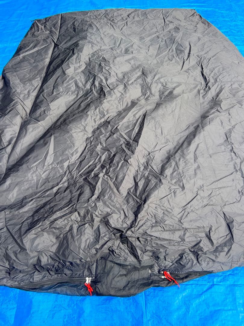 【美品】TOMOUNT 2ルームテント トンネルテント ブラック