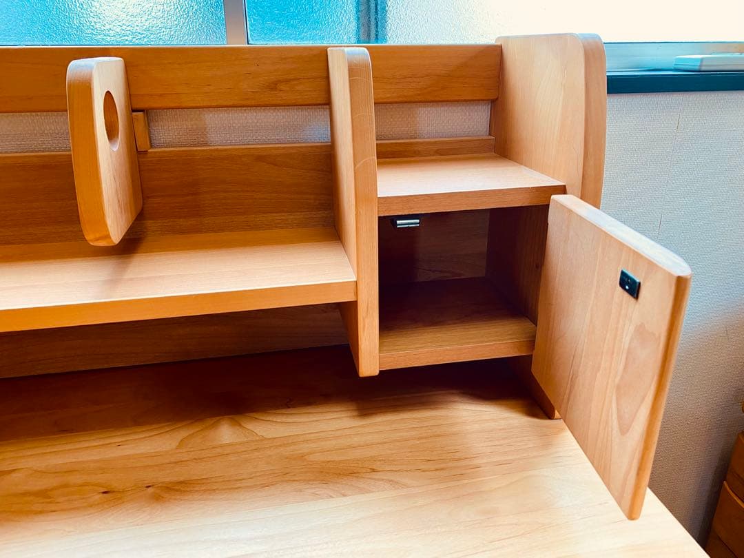 北欧風 天然木 学習机