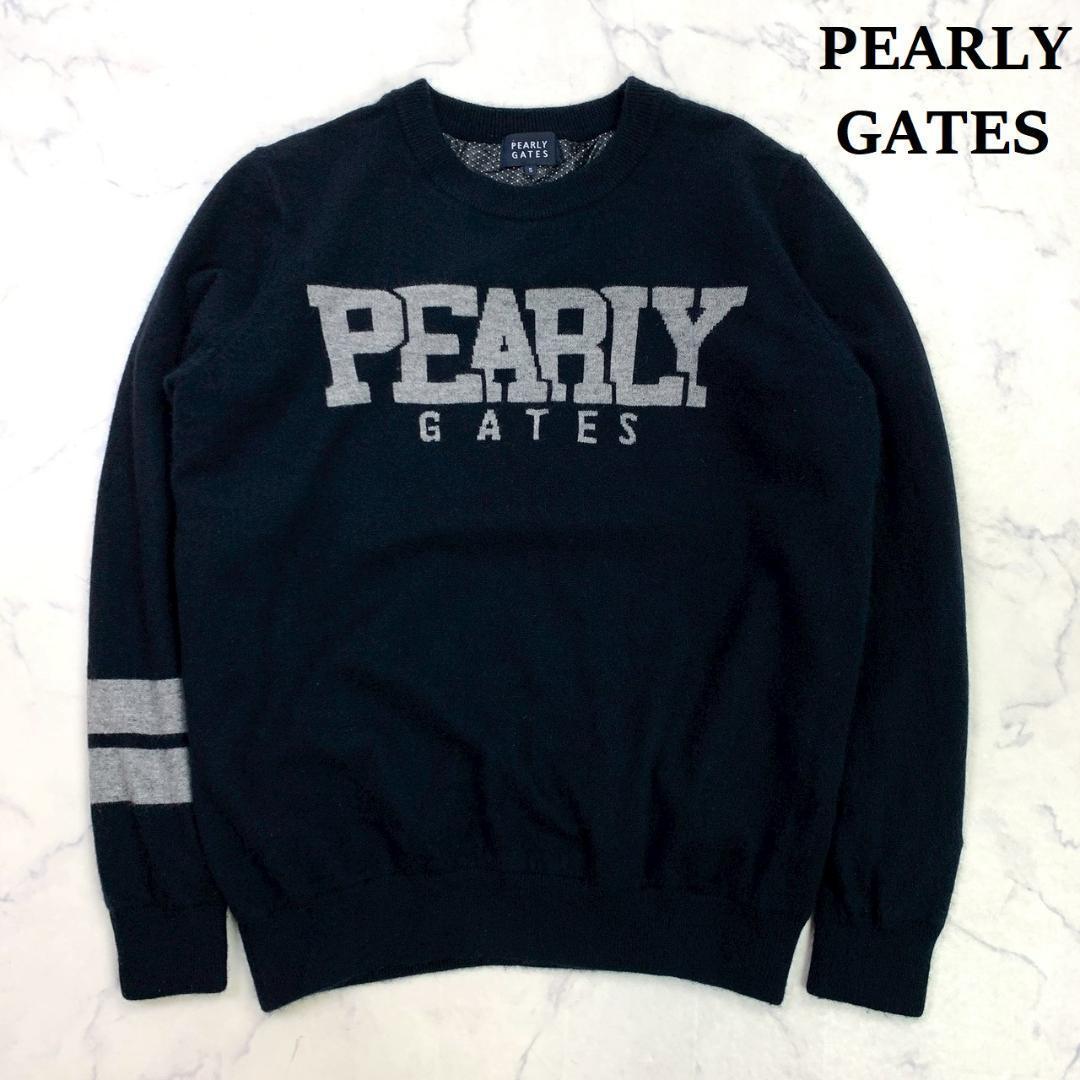 サイズ5】2023年 パーリーゲイツ カシミヤ ニット ネイビー E035