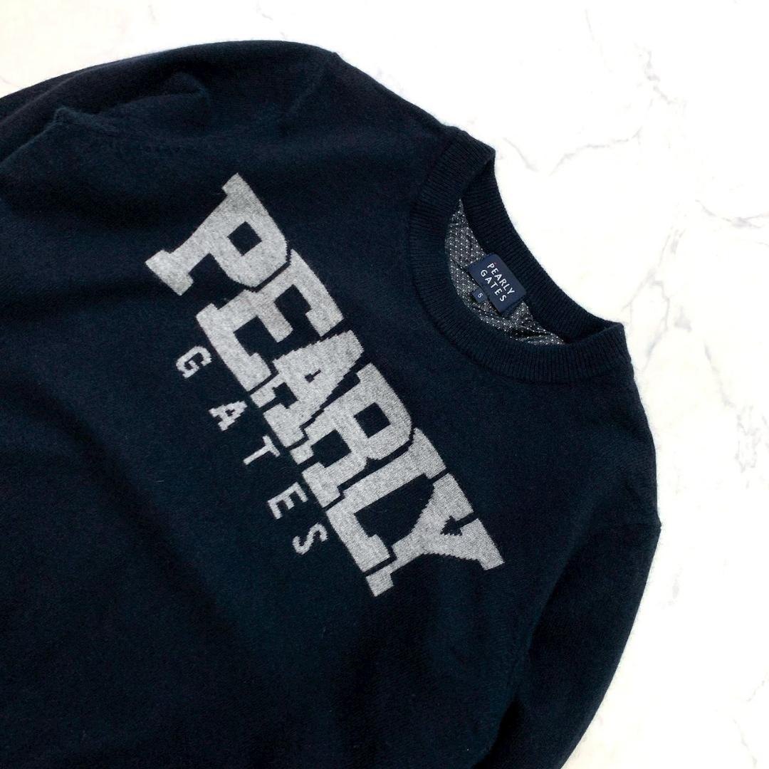 サイズ5】2023年 パーリーゲイツ カシミヤ ニット ネイビー E035