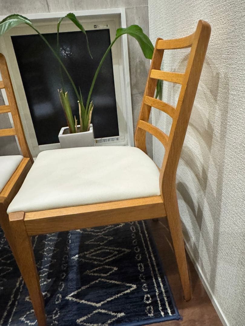 IDC大塚家具 ダイニングチェア シネマ HOC-096 WO 椅子2脚セット